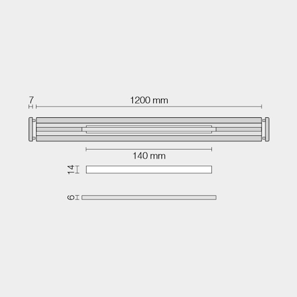 pokrov za kanaleto kerdi line vario wave KLVRD10MGS crna schluter topdom 3