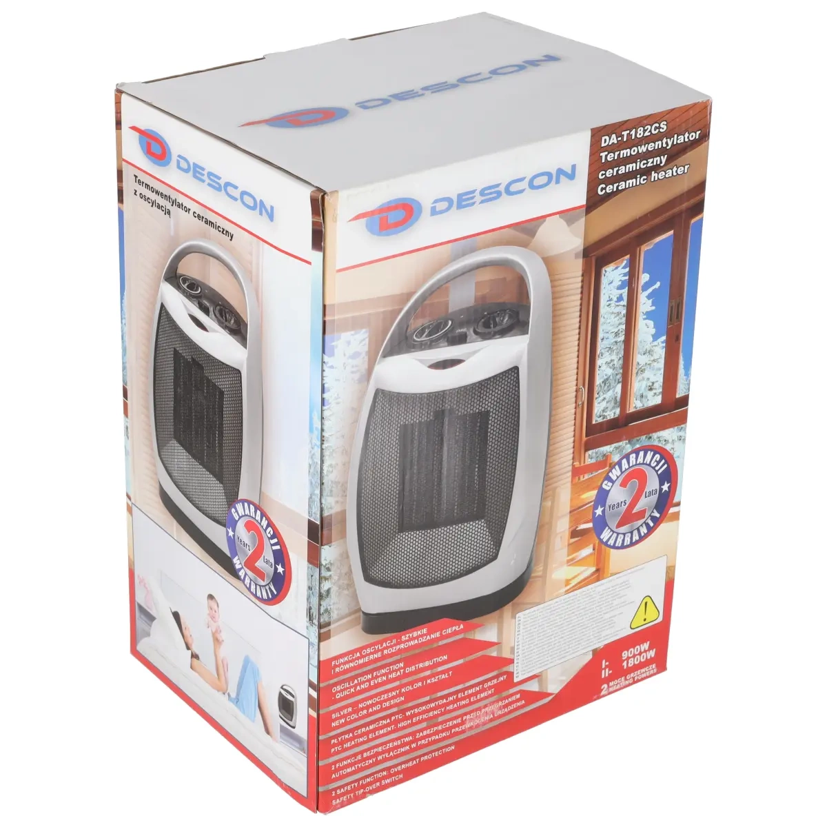 KALORIFER VENTILATORSKI Z OSCILACIJO 1800W, DEDRA DA-T182CS 3 KALORIFER VENTILATORSKI Z OSCILACIJO 1800W DEDRA DA T182CS topdom obnova 9