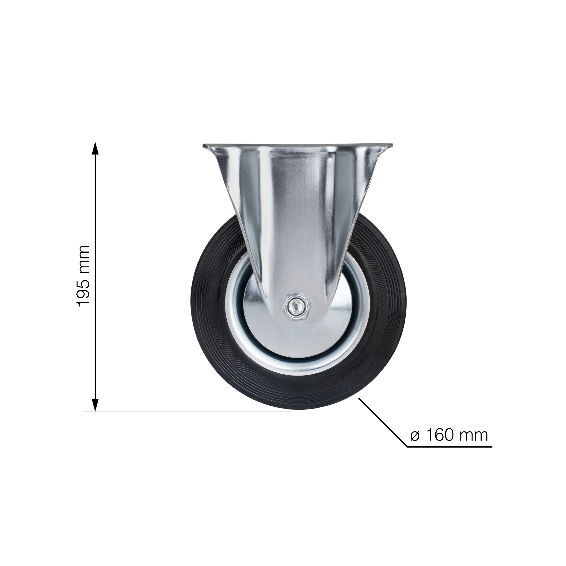 KOLO FIKSNO FI 160MM, 135KG ČRNO 4 8592485430462 4