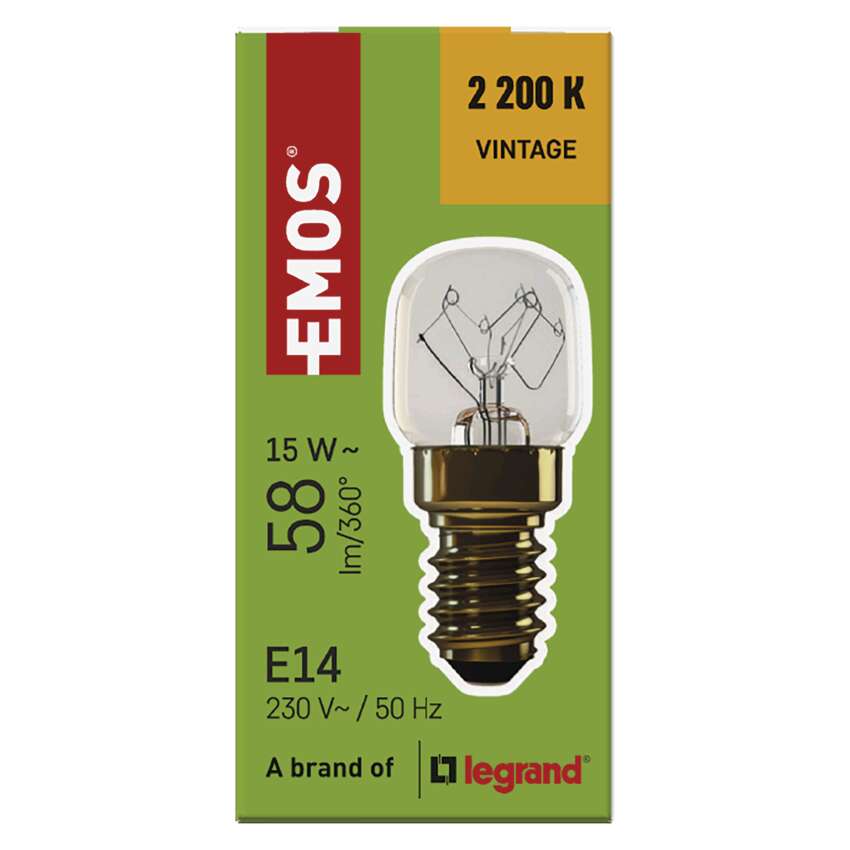 ŽARNICA ZA PEČICO 15W E14 58lm 300 C Z6915 EMOS 3 3122801