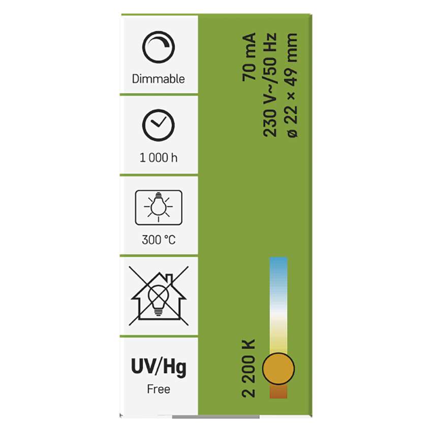 ŽARNICA ZA PEČICO 15W E14 58lm 300 C Z6915 EMOS 4 3122802