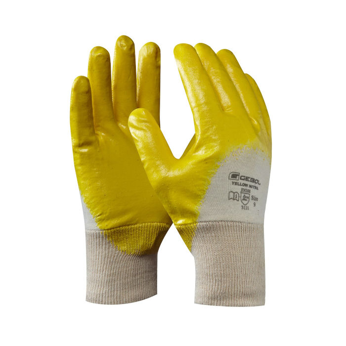ROKAVICE GEBOL YELLOW NITRIL RUMENE