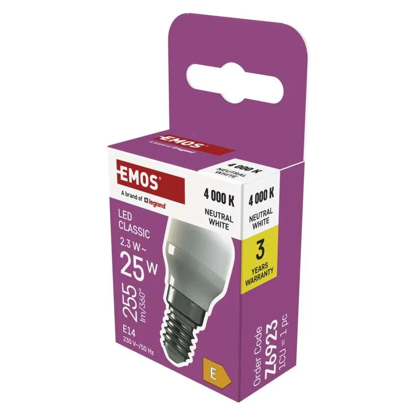 LED SIJALKA ZA HLADILNIK ST26E14 NW 2,3W 255LM EMOS Z6923