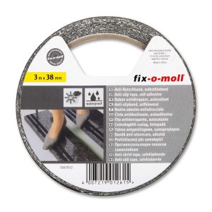 TRAK PROTIZDRSNI SAMOL 3M 38MM ČRN FIX-O-MOLL 7 trak protizdrsni samol 3m 38mm crn fix o moll eobnova