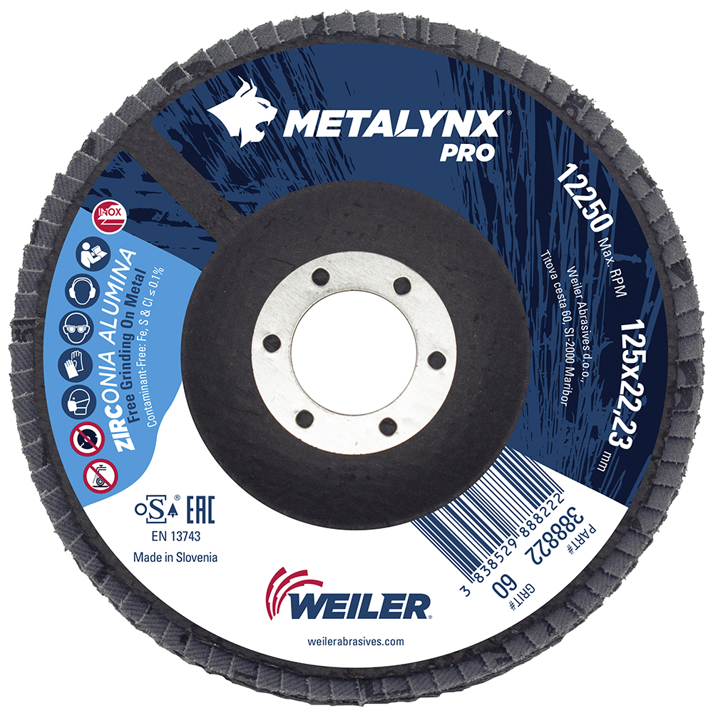 DISK LAMELNI BRUSNI 125 Z-60 K WEILER ZIRCON