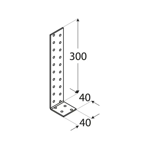 KOTNIK ZN KK 2 40X300X40X2,0 mm DOMAX 2 kotnik zn kk 2 40x300x40x2 0 mm domax eobnova 2