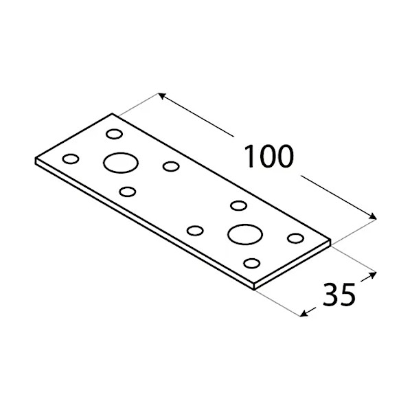 VEZNIK ZN LP 1 100X35X2,5 mm DOMAX 2 veznik zn lp 1 100x35x2 5 mm domax eobnova 2