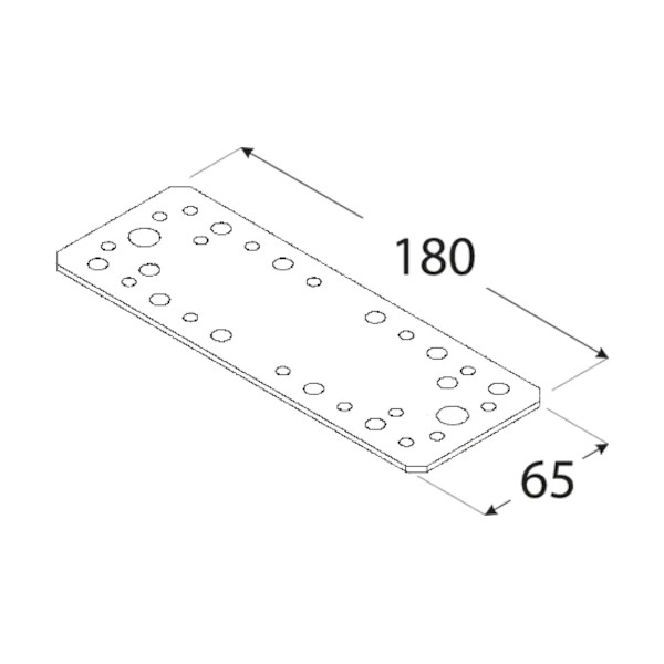 VEZNIK ZN LP 5 180X65X2,5 mm DOMAX 2 veznik zn lp 5 180x65x2 5 mm domax eobnova 2