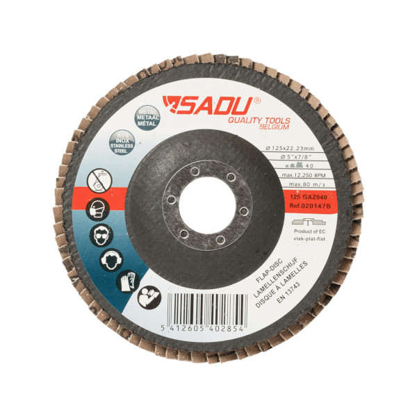 DISK LAMELNI BRUSNI 125×22 GAZ 40 PREMIUM ZIRCON SADU 020147A