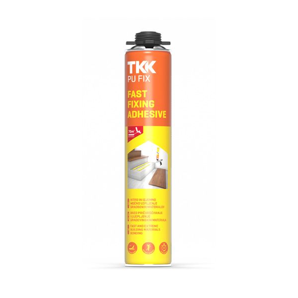 TKK PU FIX FAST FIXING ADHESIVE, HITRO PU LEPILO, PIŠTOLSKO 750 ml 1 0000001222918 tkk pu fix 750ml