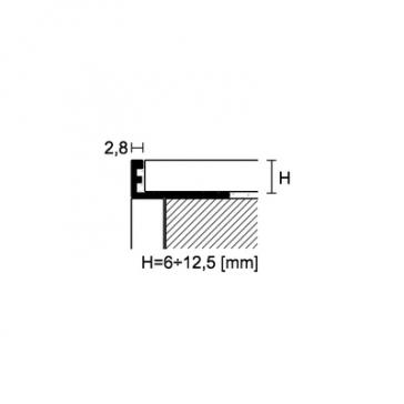 PROFIL L ALUMINIJ BELI 88385 ZV/80 2,7 m 3 65047 3