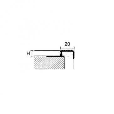 PROFIL STOPNIŠČNI ALUMINIJ SMA/11 93980 2 65223 2