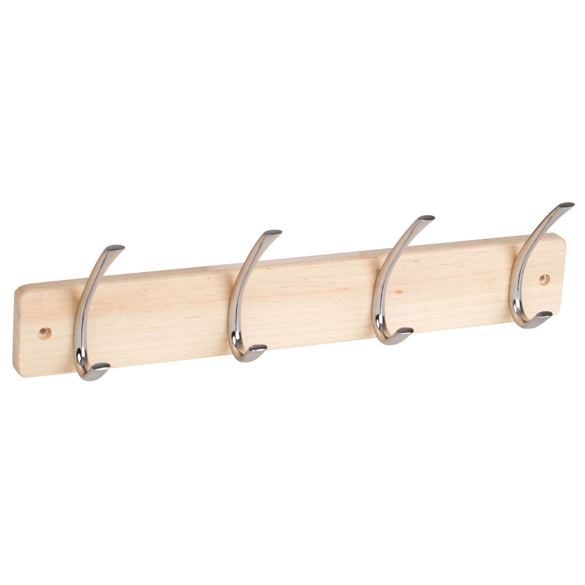 OBEŠALNA LETEV MAT NIKELJ, BOR 4 KLJUKE 450 × 130 × 80 mm